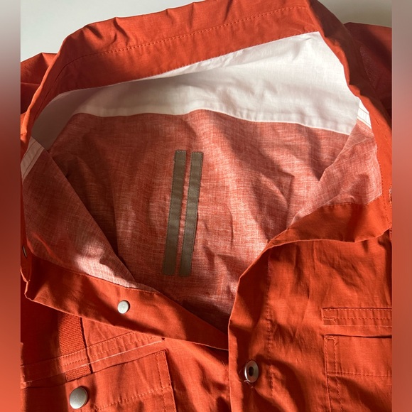 Rick Owens DRKSHDW cotton-blend shirt jacket - Orange Sz XL NWT - Picture 8 of 10